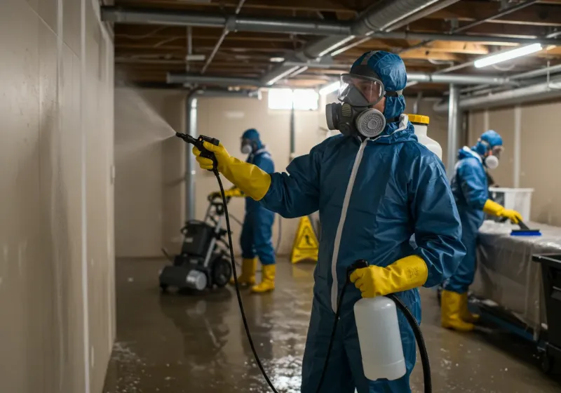 Basement Sanitization and Antimicrobial Treatment process in Indian Head, MD