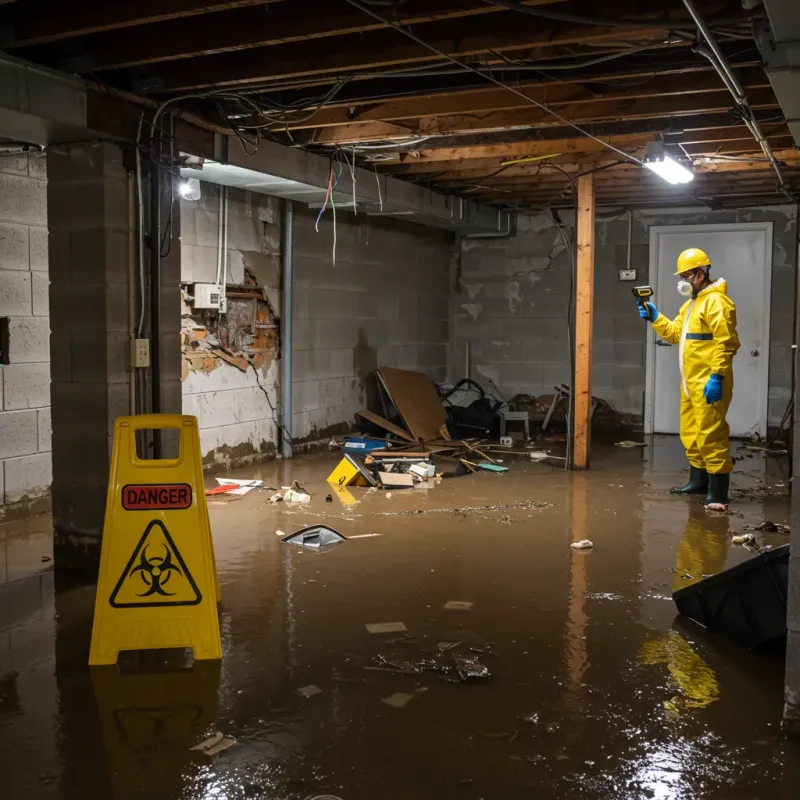 Flooded Basement Electrical Hazard in Indian Head, MD Property